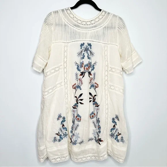 Free People Perfectly Victorian Floral Embroidered Mini Dress - Picture 3 of 11